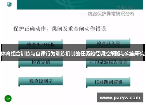 体育组合训练与自律行为训练机制的任务路径调控策略与实施研究